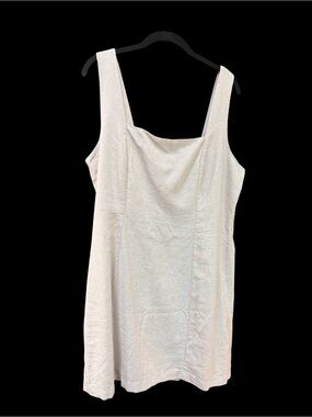 Old Navy Beige Linen Blend Dress NWOT PXL